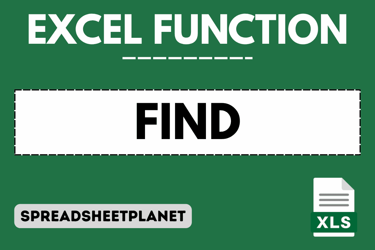 FIND Function in Excel (5 Easy Examples)