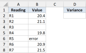 VAR Function in Excel (4 Easy Examples)