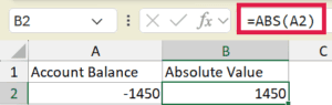 ABS Function in Excel (4 Easy Examples)