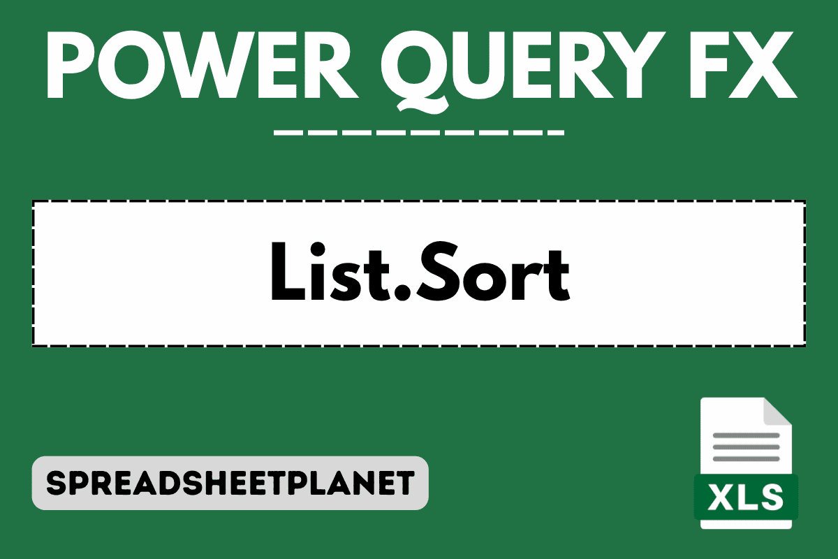 Sort Order Column Power Query List.Sort Function in Power Query M (5 Easy Examples)
