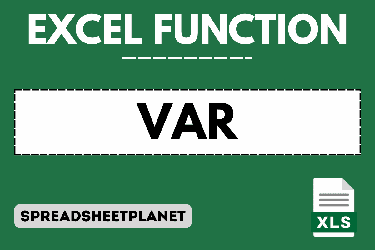 VAR Function in Excel (4 Easy Examples)