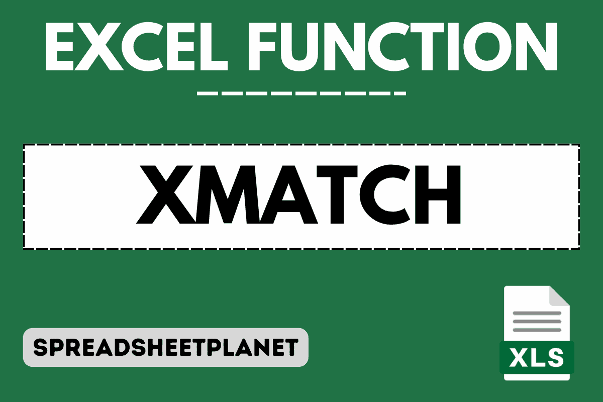 X Match Function XMATCH Function in Excel (6 Easy Examples)
