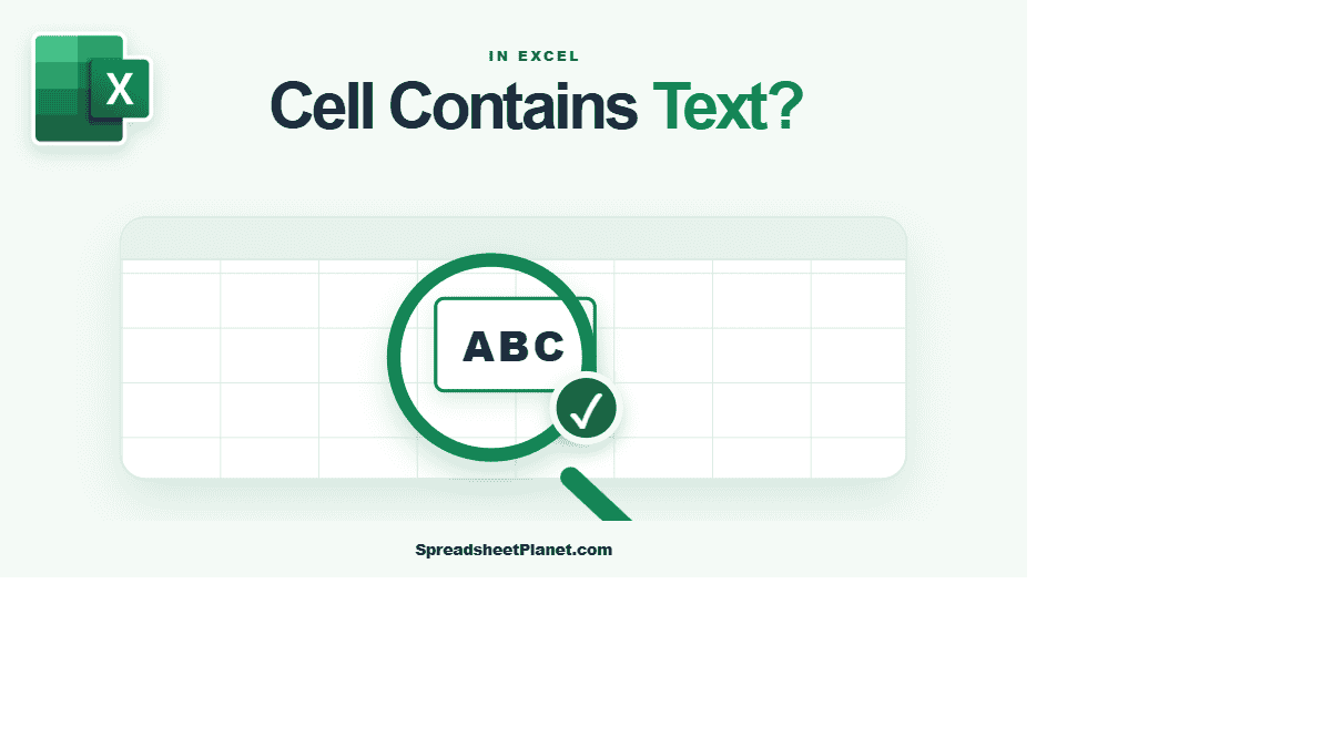 How to Check If a Cell Contains Text in Excel