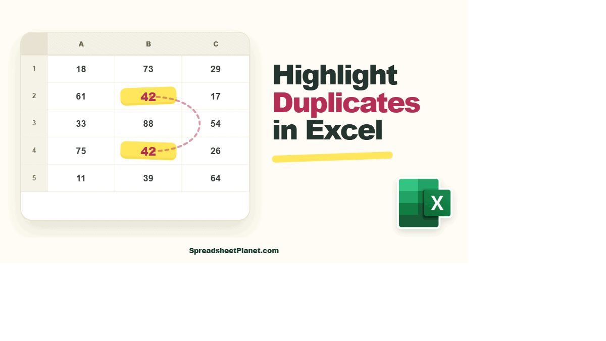 How to Highlight Duplicates in Excel