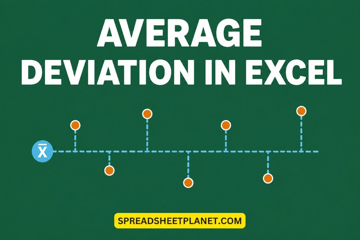 How to Calculate Average Deviation in Excel