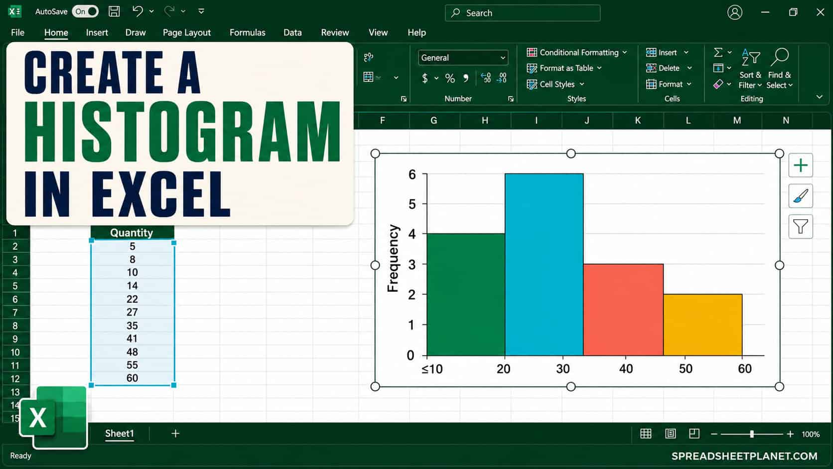 How to Create a Histogram in Excel