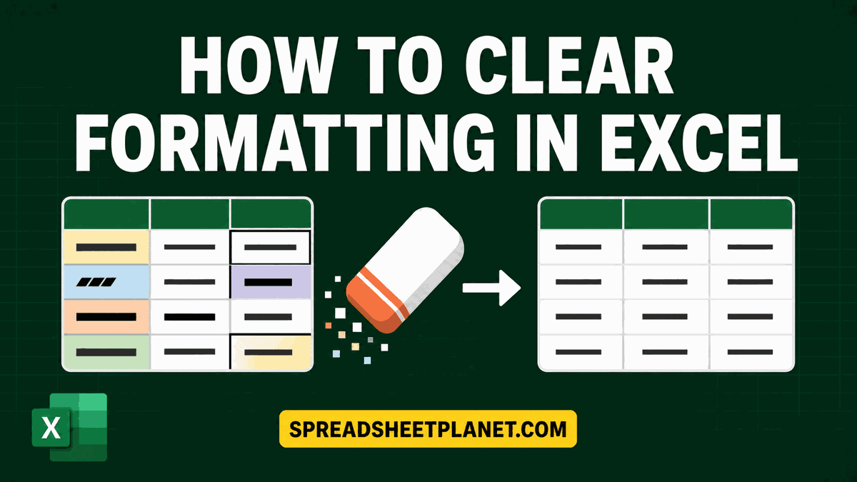 How to Clear Formatting in Excel