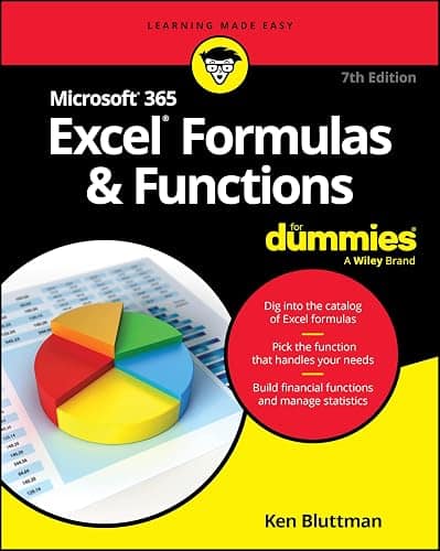 Microsoft 365 Excel Formulas and Functions For Dummies book cover