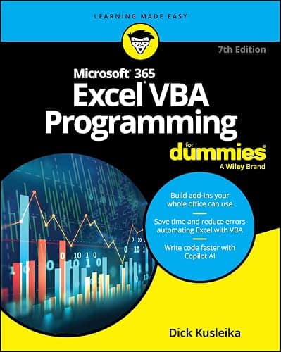 Microsoft 365 Excel VBA Programming For Dummies book cover