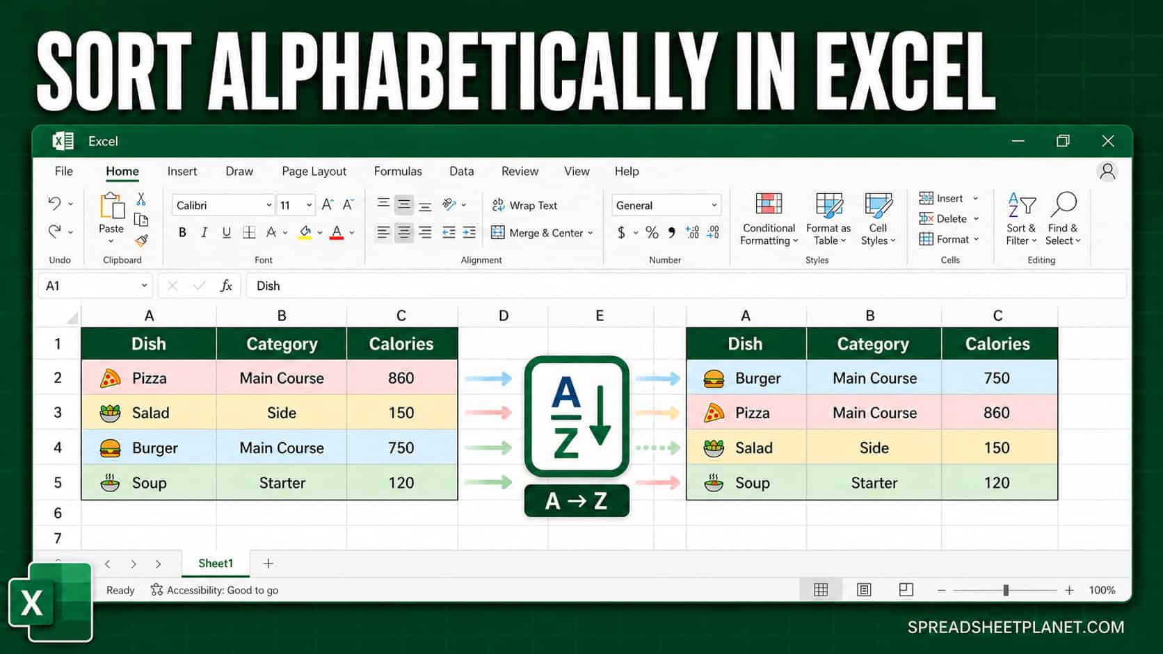 How to Sort Alphabetically in Excel