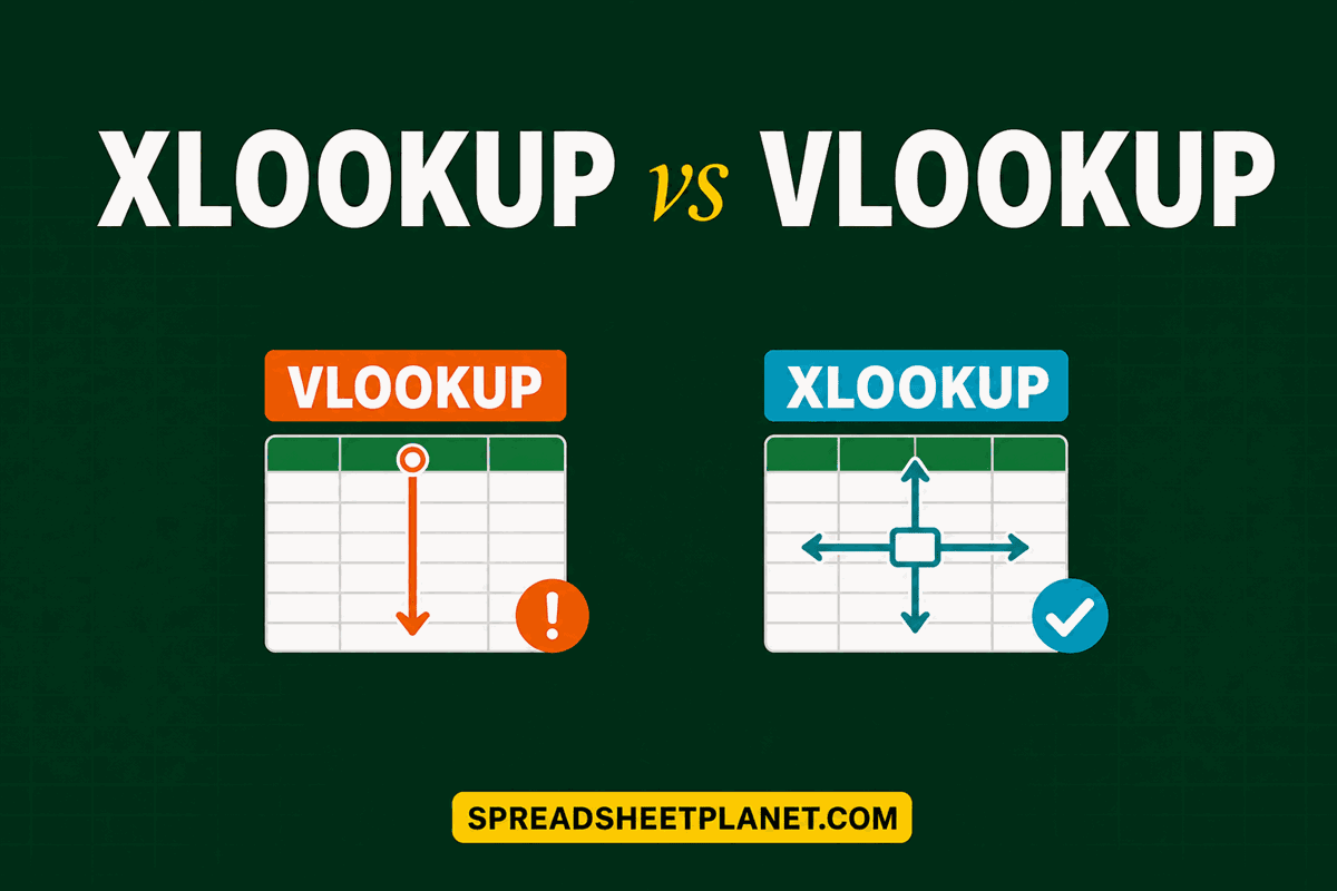 XLOOKUP vs VLOOKUP in Excel