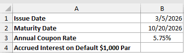Dataset for ACCRINTM example 2