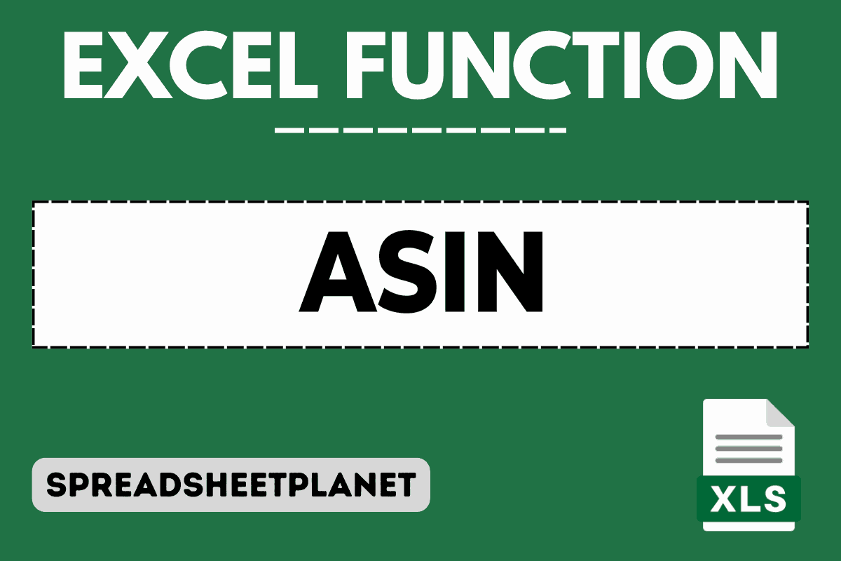 ASIN Function in Excel (4 Easy Examples)