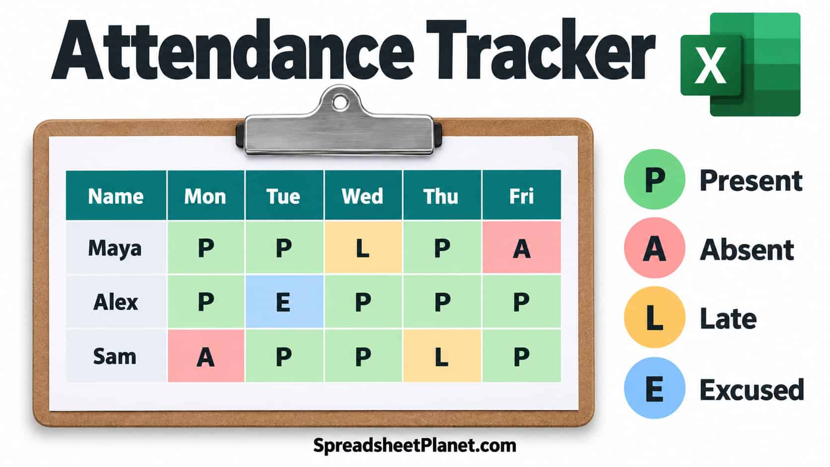 How to Create an Attendance Tracker in Excel