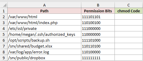 Dataset for BIN2OCT example 1
