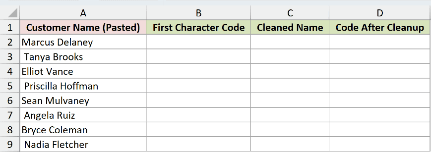 Dataset for CODE example 3