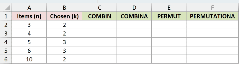 Dataset for COMBIN example 5