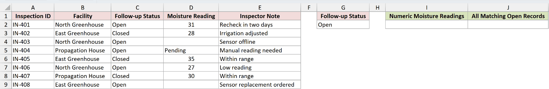 Dataset for DCOUNT example 2