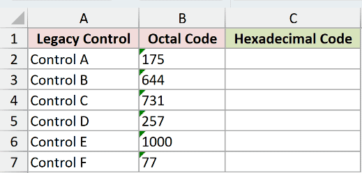 Dataset for DECIMAL example 4