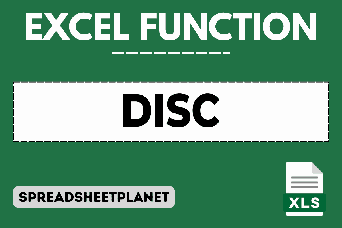 DISC function in Excel featured image