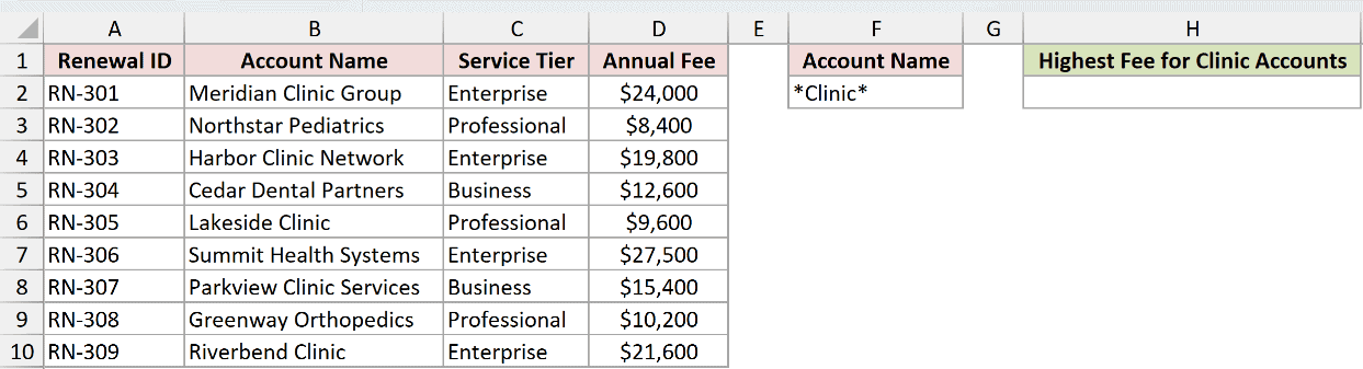 Dataset for DMAX example 5