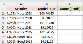 Dataset for DOLLARFR example 1