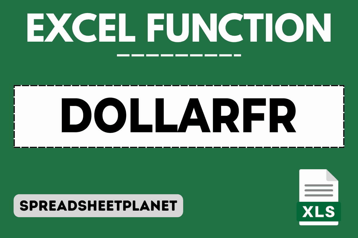 DOLLARFR function in Excel featured image