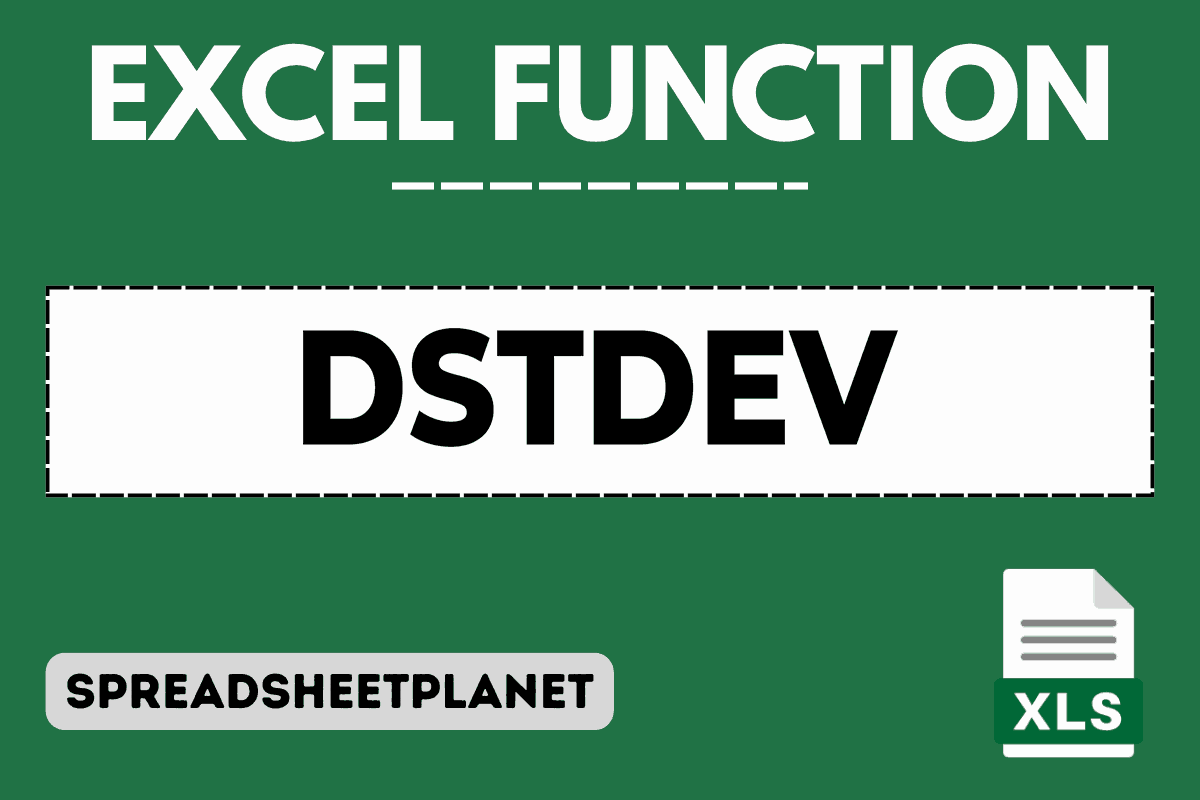 DSTDEV function in Excel featured image