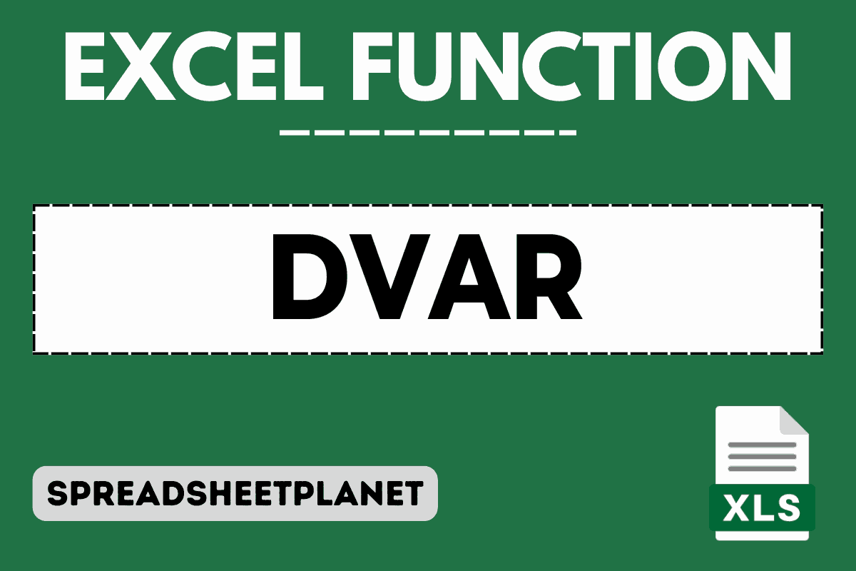DVAR function in Excel featured image