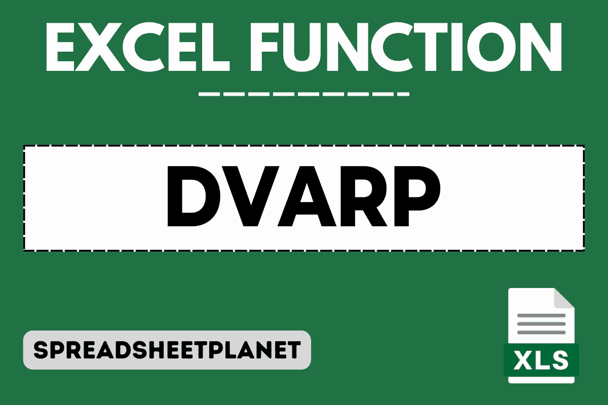DVARP function in Excel featured image