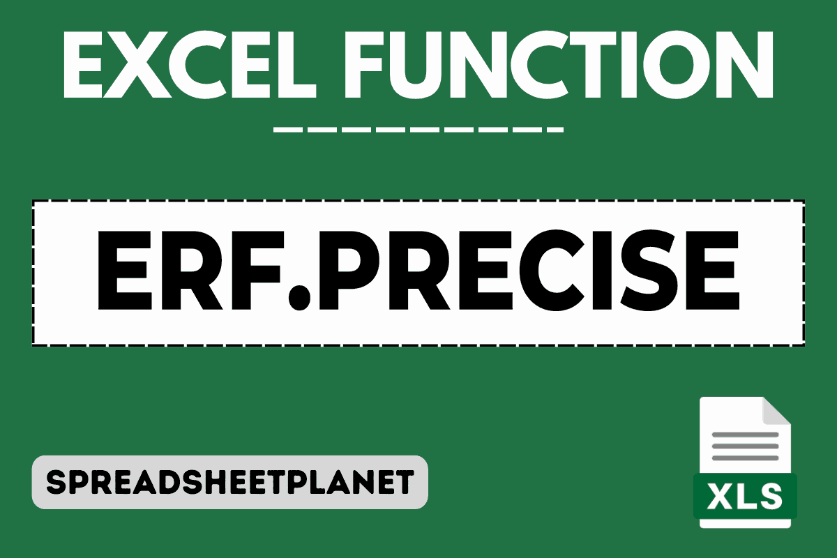 ERF.PRECISE function in Excel featured image
