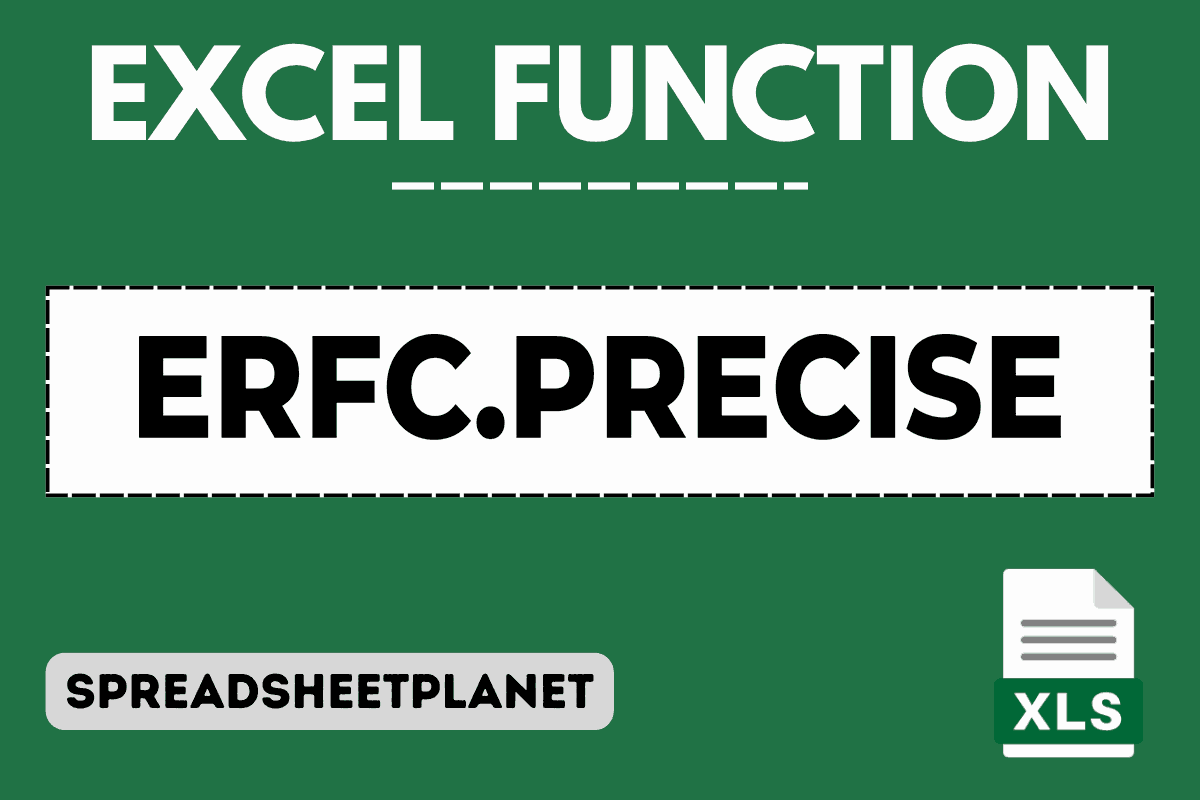 ERFC.PRECISE function in Excel featured image