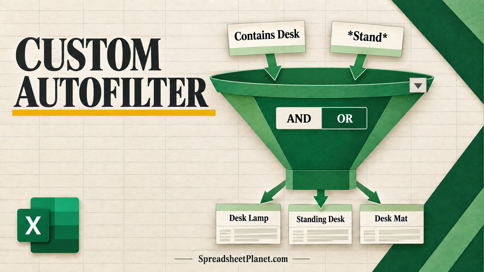 How to Use Custom AutoFilter in Excel (AND/OR Conditions and Wildcards)