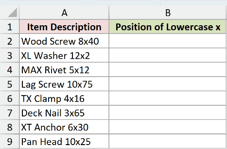 Dataset for FINDB example 2