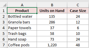 Dataset for FLOOR example 2