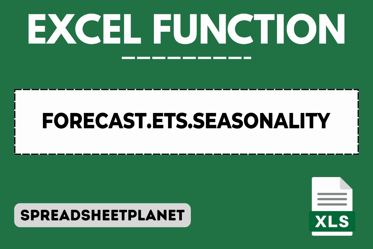 Pattern Techiqes FORECAST.ETS.SEASONALITY Function in Excel (6 Easy Examples)