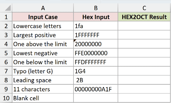 Dataset for HEX2OCT example 4