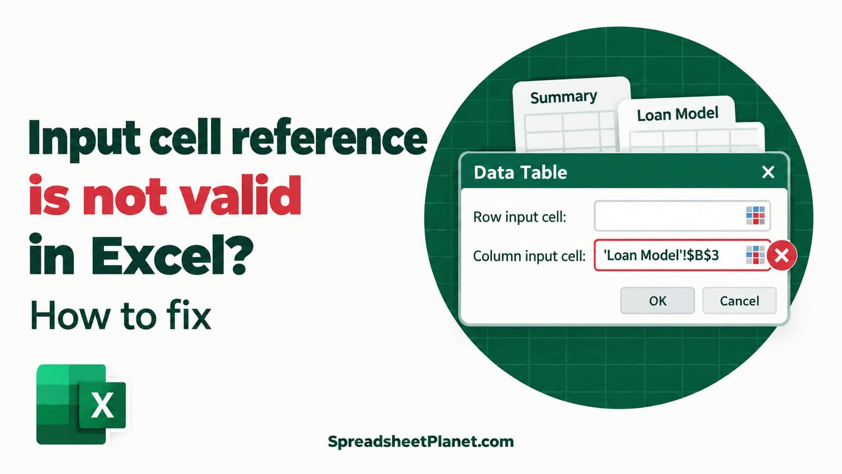 Input Cell Reference is Not Valid in Excel (4 Easy Fixes)