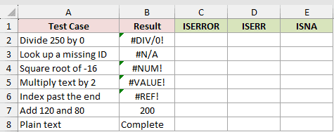 Dataset for ISERROR example 5