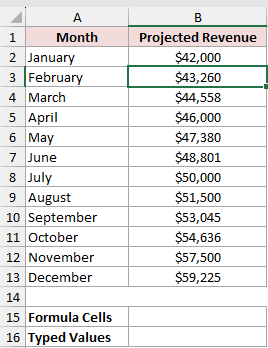 Dataset for ISFORMULA example 3