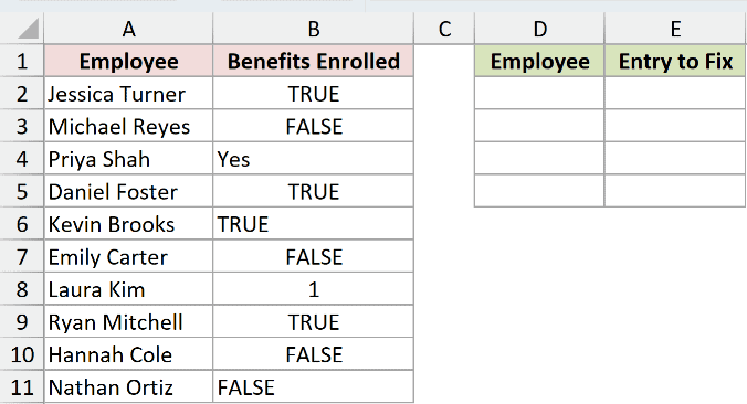 Dataset for ISLOGICAL example 5