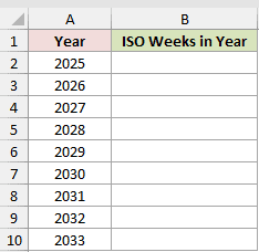 Dataset for ISOWEEKNUM example 4