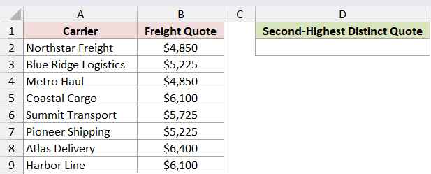 Dataset for LARGE example 5