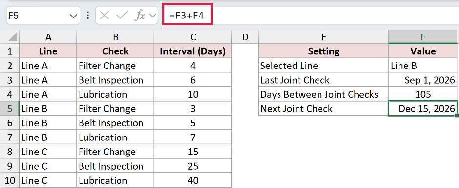 =F3+F4 in F5