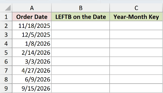 Dataset for LEFTB example 6