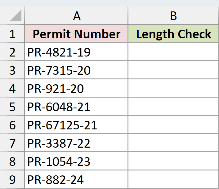 Dataset for LEN example 2