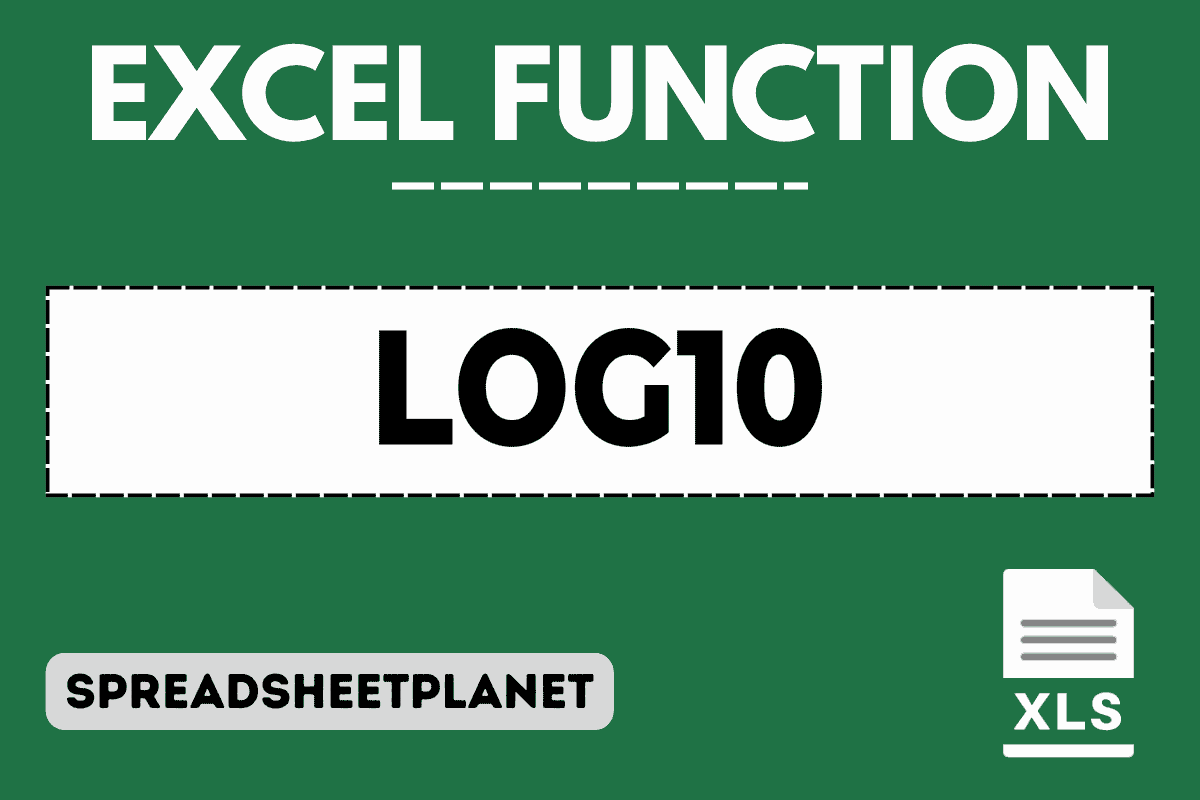 LOG10 Function in Excel (5 Easy Examples)