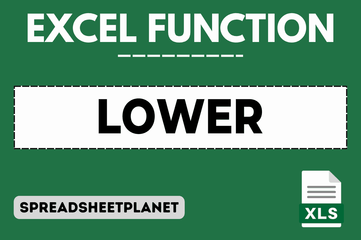 LOWER Function in Excel (4 Easy Examples)