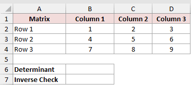 Dataset for MDETERM example 2