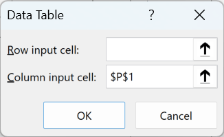 Data Table dialog configured to record 500 simulation runs